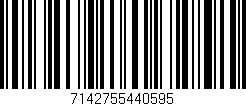 Código de barras (EAN, GTIN, SKU, ISBN): '7142755440595'