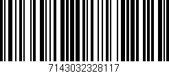 Código de barras (EAN, GTIN, SKU, ISBN): '7143032328117'