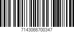 Código de barras (EAN, GTIN, SKU, ISBN): '7143066700347'