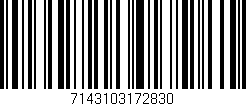 Código de barras (EAN, GTIN, SKU, ISBN): '7143103172830'