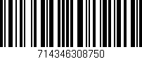 Código de barras (EAN, GTIN, SKU, ISBN): '714346308750'