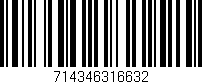 Código de barras (EAN, GTIN, SKU, ISBN): '714346316632'