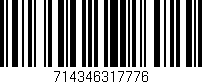 Código de barras (EAN, GTIN, SKU, ISBN): '714346317776'