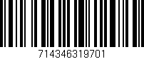 Código de barras (EAN, GTIN, SKU, ISBN): '714346319701'