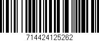 Código de barras (EAN, GTIN, SKU, ISBN): '714424125262'