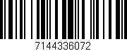 Código de barras (EAN, GTIN, SKU, ISBN): '7144336072'