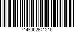 Código de barras (EAN, GTIN, SKU, ISBN): '7145002641318'