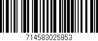 Código de barras (EAN, GTIN, SKU, ISBN): '714583025953'