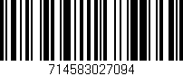 Código de barras (EAN, GTIN, SKU, ISBN): '714583027094'