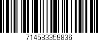 Código de barras (EAN, GTIN, SKU, ISBN): '714583359836'
