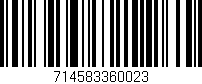 Código de barras (EAN, GTIN, SKU, ISBN): '714583360023'