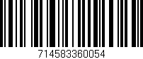 Código de barras (EAN, GTIN, SKU, ISBN): '714583360054'