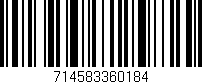 Código de barras (EAN, GTIN, SKU, ISBN): '714583360184'
