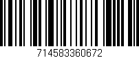 Código de barras (EAN, GTIN, SKU, ISBN): '714583360672'
