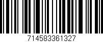 Código de barras (EAN, GTIN, SKU, ISBN): '714583361327'