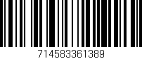 Código de barras (EAN, GTIN, SKU, ISBN): '714583361389'
