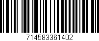 Código de barras (EAN, GTIN, SKU, ISBN): '714583361402'