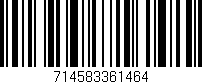 Código de barras (EAN, GTIN, SKU, ISBN): '714583361464'