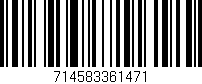 Código de barras (EAN, GTIN, SKU, ISBN): '714583361471'