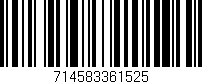 Código de barras (EAN, GTIN, SKU, ISBN): '714583361525'