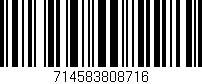 Código de barras (EAN, GTIN, SKU, ISBN): '714583808716'