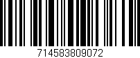 Código de barras (EAN, GTIN, SKU, ISBN): '714583809072'