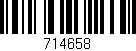 Código de barras (EAN, GTIN, SKU, ISBN): '714658'