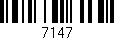 Código de barras (EAN, GTIN, SKU, ISBN): '7147'