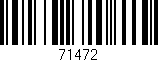 Código de barras (EAN, GTIN, SKU, ISBN): '71472'