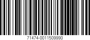 Código de barras (EAN, GTIN, SKU, ISBN): '71474-0011509990'