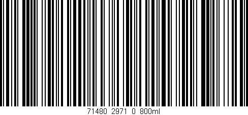 Código de barras (EAN, GTIN, SKU, ISBN): '71480_2971_0_800ml'