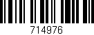 Código de barras (EAN, GTIN, SKU, ISBN): '714976'