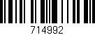 Código de barras (EAN, GTIN, SKU, ISBN): '714992'