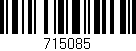 Código de barras (EAN, GTIN, SKU, ISBN): '715085'