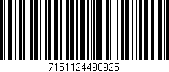 Código de barras (EAN, GTIN, SKU, ISBN): '7151124490925'