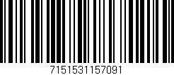 Código de barras (EAN, GTIN, SKU, ISBN): '7151531157091'