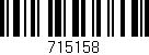 Código de barras (EAN, GTIN, SKU, ISBN): '715158'