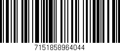 Código de barras (EAN, GTIN, SKU, ISBN): '7151858964044'