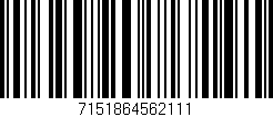 Código de barras (EAN, GTIN, SKU, ISBN): '7151864562111'