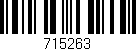 Código de barras (EAN, GTIN, SKU, ISBN): '715263'