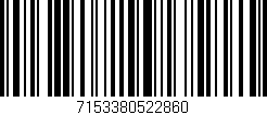 Código de barras (EAN, GTIN, SKU, ISBN): '7153380522860'