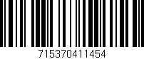 Código de barras (EAN, GTIN, SKU, ISBN): '715370411454'