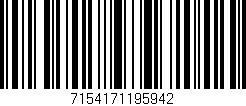 Código de barras (EAN, GTIN, SKU, ISBN): '7154171195942'
