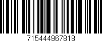 Código de barras (EAN, GTIN, SKU, ISBN): '715444967818'