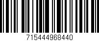 Código de barras (EAN, GTIN, SKU, ISBN): '715444968440'