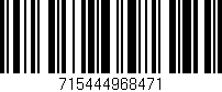 Código de barras (EAN, GTIN, SKU, ISBN): '715444968471'