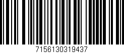 Código de barras (EAN, GTIN, SKU, ISBN): '7156130319437'