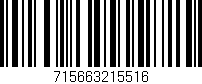 Código de barras (EAN, GTIN, SKU, ISBN): '715663215516'