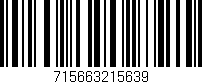Código de barras (EAN, GTIN, SKU, ISBN): '715663215639'