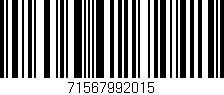 Código de barras (EAN, GTIN, SKU, ISBN): '71567992015'